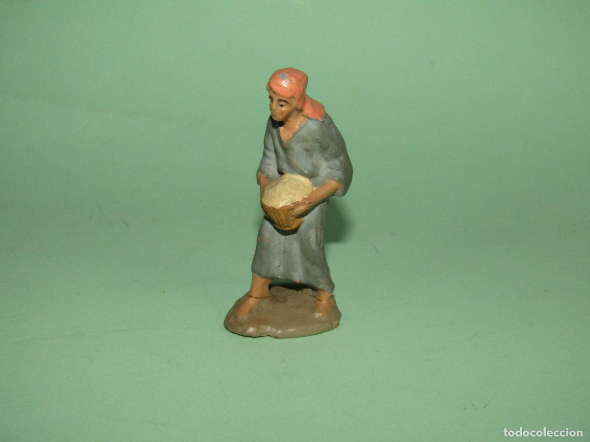 Figuras de Bel&eacute;n: Antigua Figura de Bel&eacute;n de Calidad en Barro Rojo Cocido - Terracota