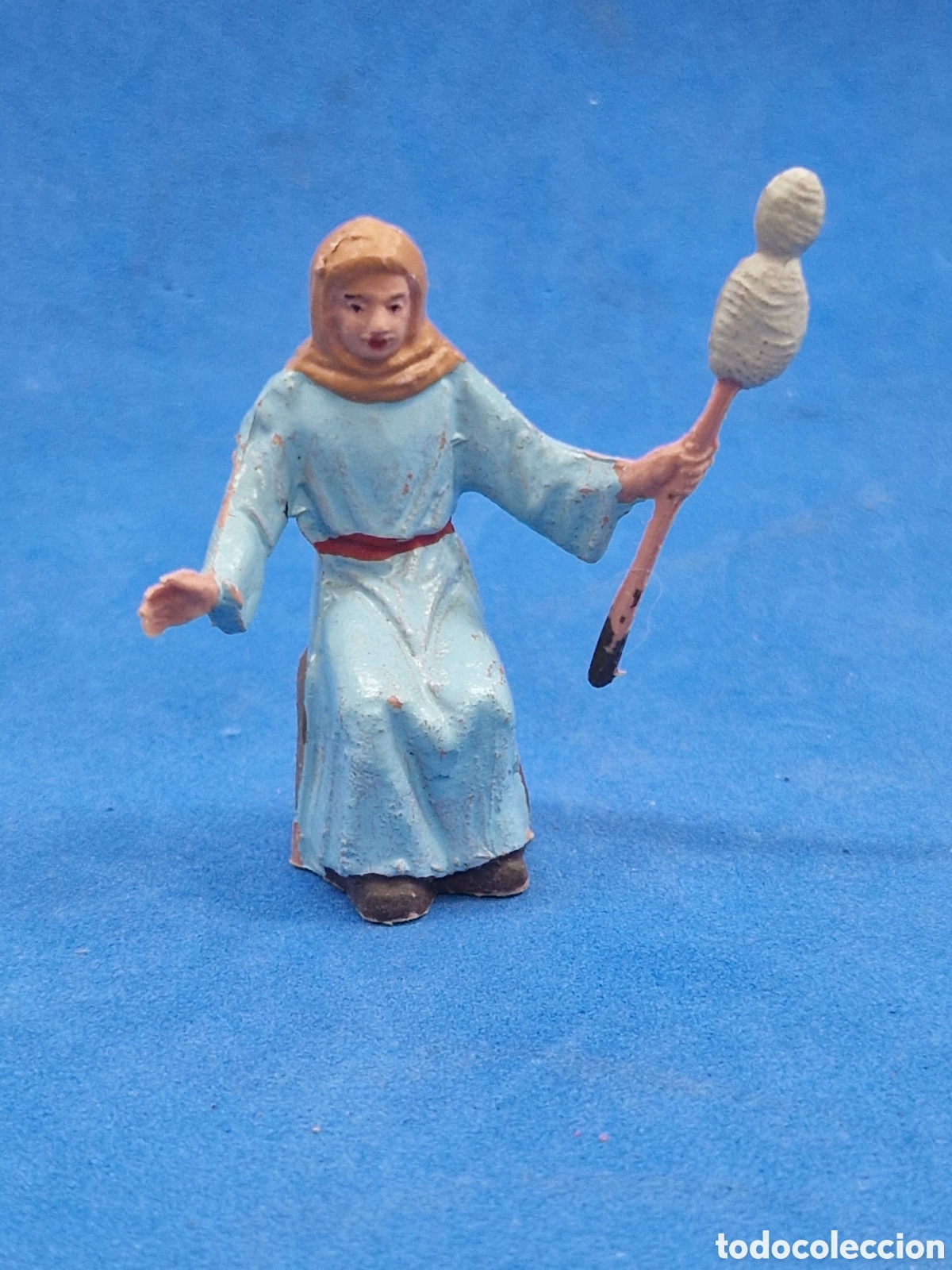 Figuras de Bel&eacute;n: Hilandera, figura de belen, pl&aacute;stico