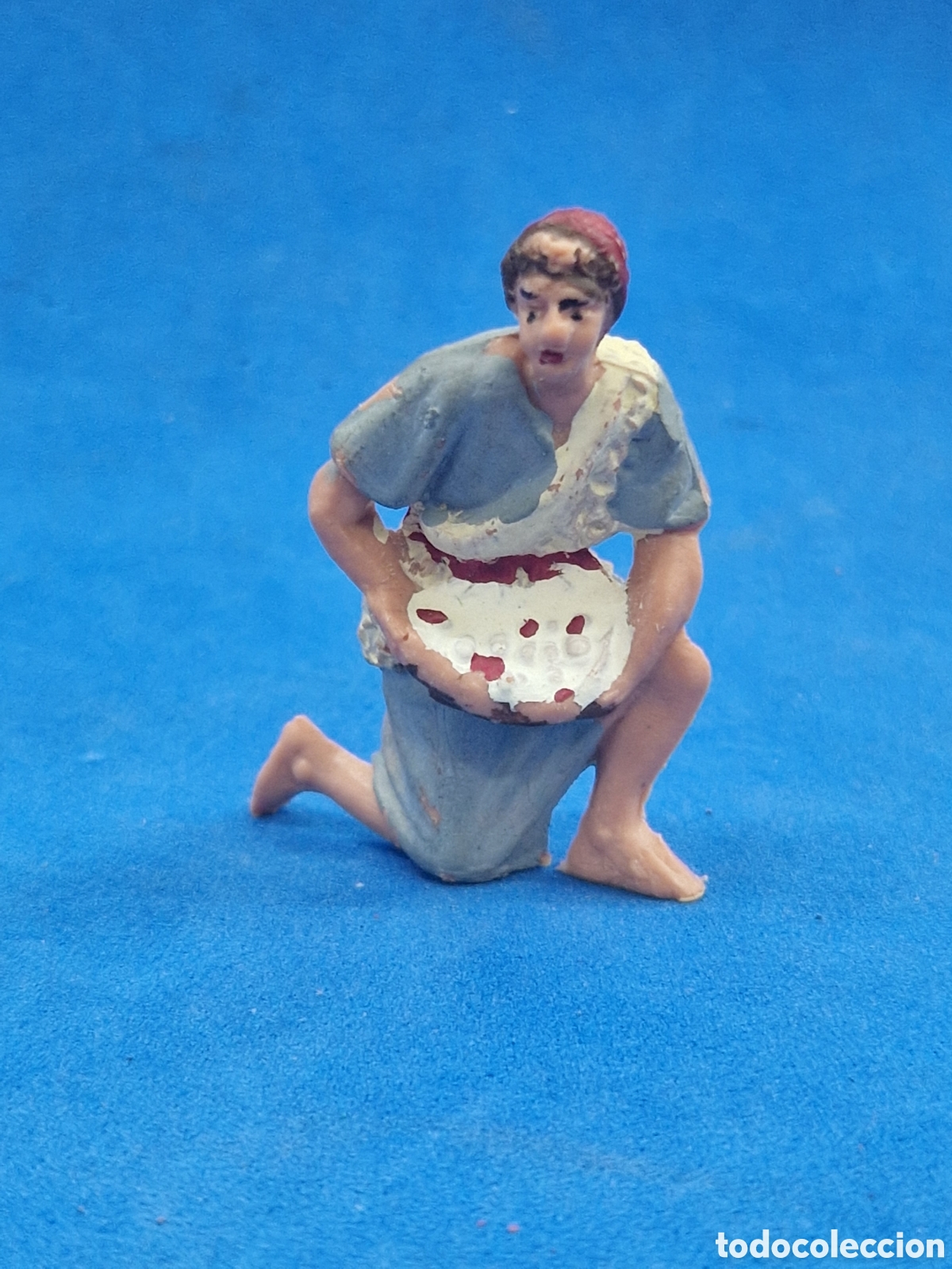 Figuras de Bel&eacute;n: Pastor adorando ,figura de belen, pl&aacute;stico