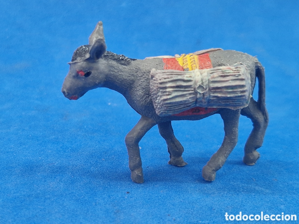Figuras de Bel&eacute;n: Burro ,figura de belen pl&aacute;stico