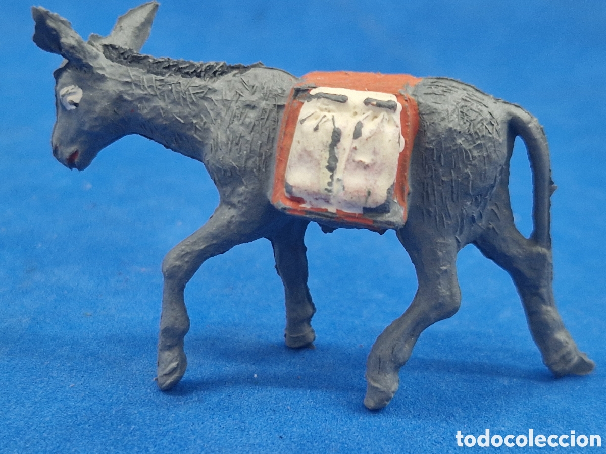 Figuras de Bel&eacute;n: Burro ,figura de belen pl&aacute;stico