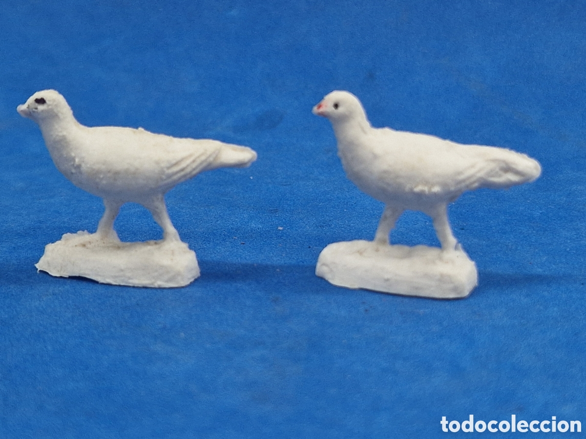 Figuras de Bel&eacute;n: Figura de belen pl&aacute;stico, 2 palomas