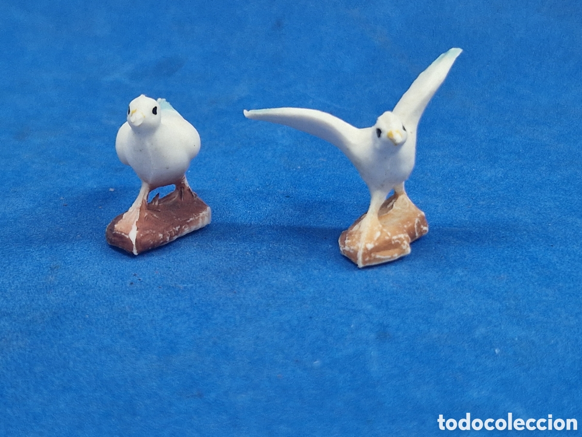 Figuras de Bel&eacute;n: Figura de belen pl&aacute;stico, 2 palomas - Foto 2