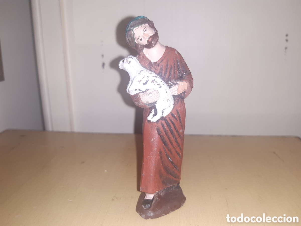 Figuras de Bel&eacute;n: Figura de Bel&eacute;n pastor terracota