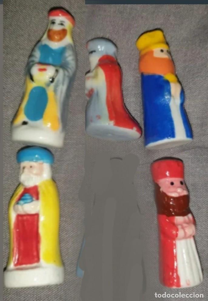 Figuren f&uuml;r Weihnachtskrippen: LOTE 5 FIGURAS BEL&Eacute;N ROSC&Oacute;N REYES