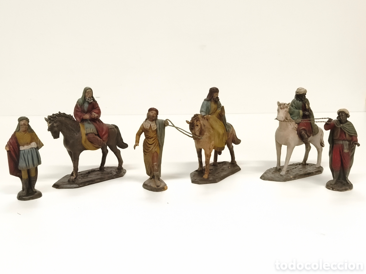 Figuras de Bel&eacute;n: Reyes magos a caballo Bel&eacute;n Ortigas modelo 702 serie 8