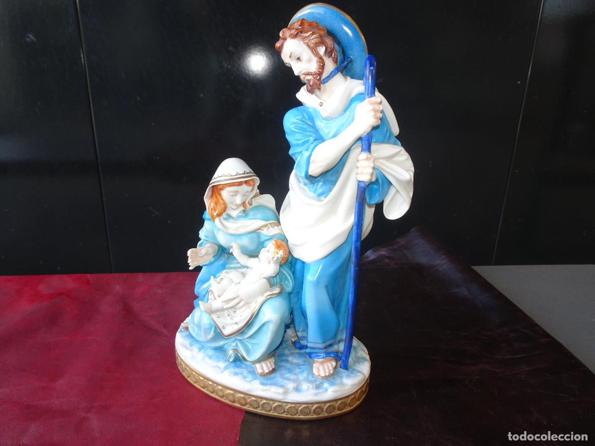 Figuras de Bel&eacute;n: Figura Sagrada Familia Porcelana ALGORA