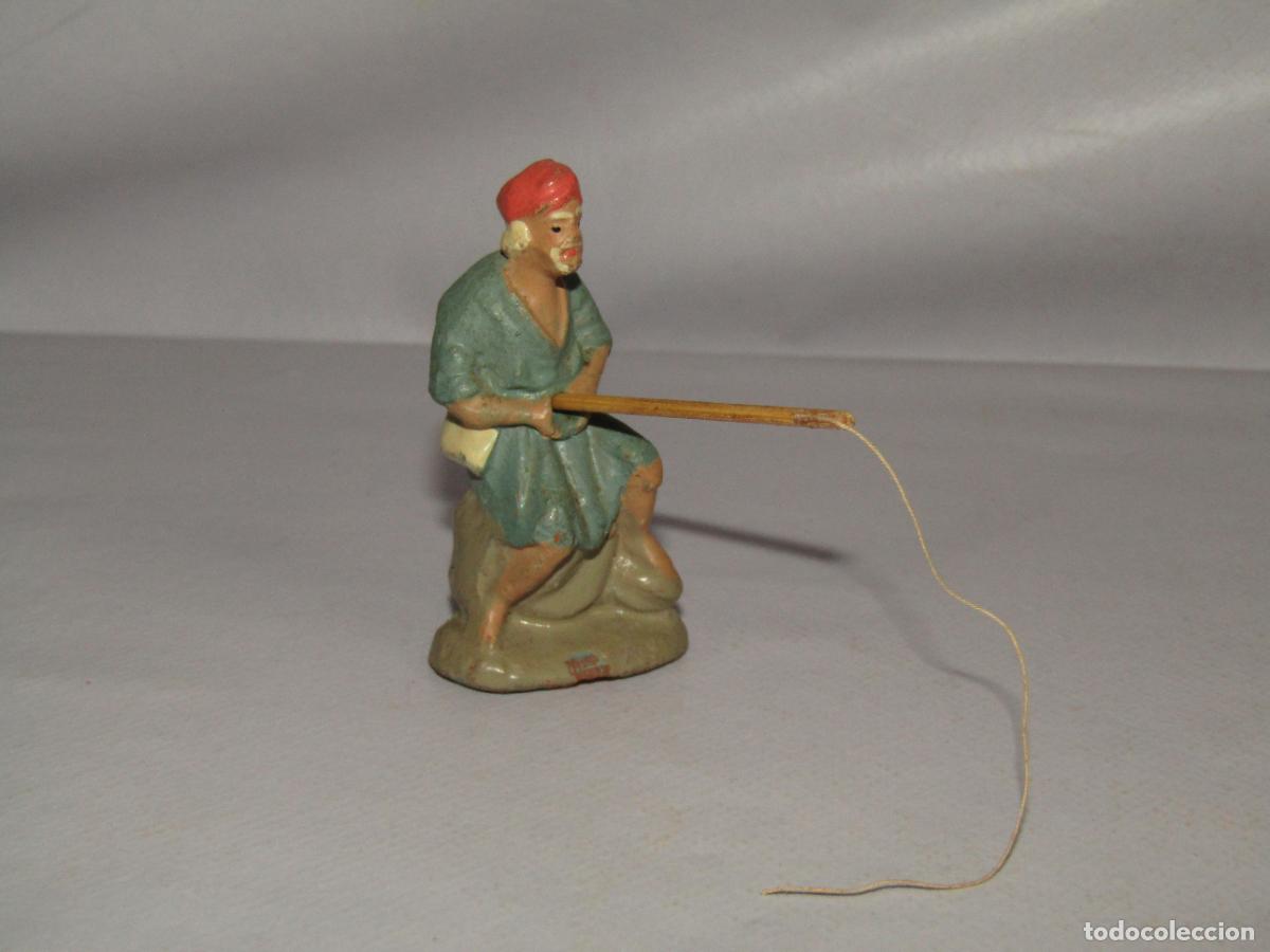 Figuras de Bel&eacute;n: Antigua Figura de Bel&eacute;n de Calidad en Barro Cocido Terracota