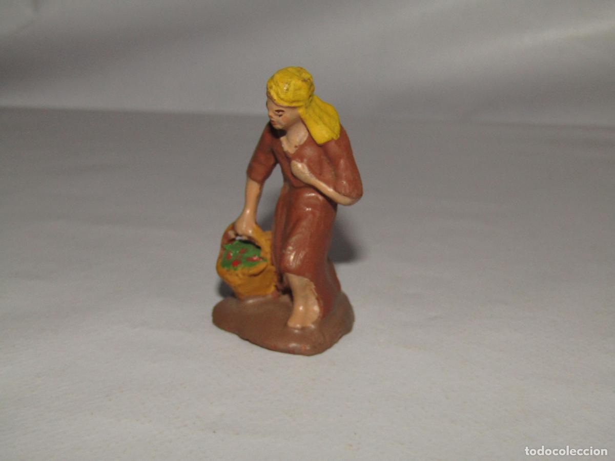 Figuras de Bel&eacute;n: Antigua Figura de Bel&eacute;n de Calidad en Barro Cocido Terracota