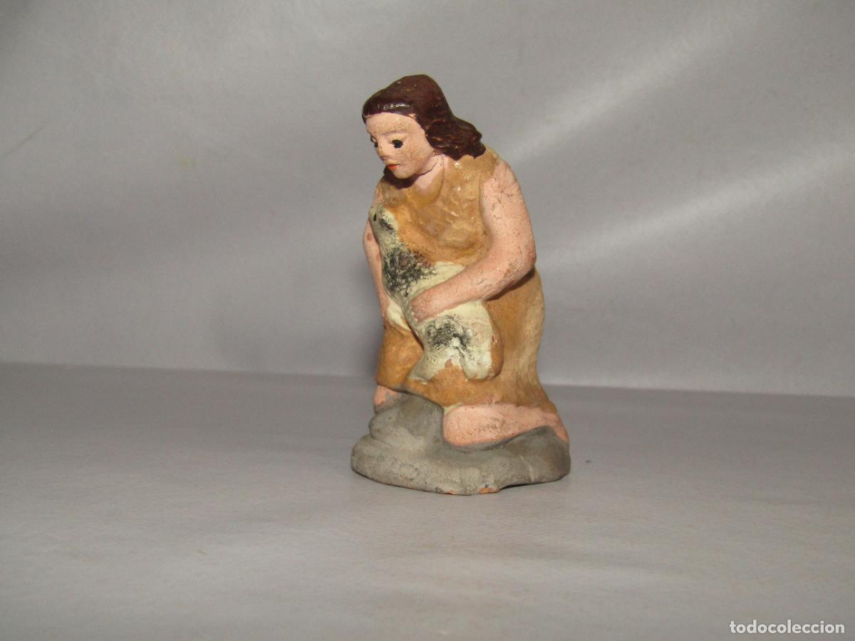 Figuras de Bel&eacute;n: Antigua Figura de Bel&eacute;n de Calidad en Barro Cocido Terracota