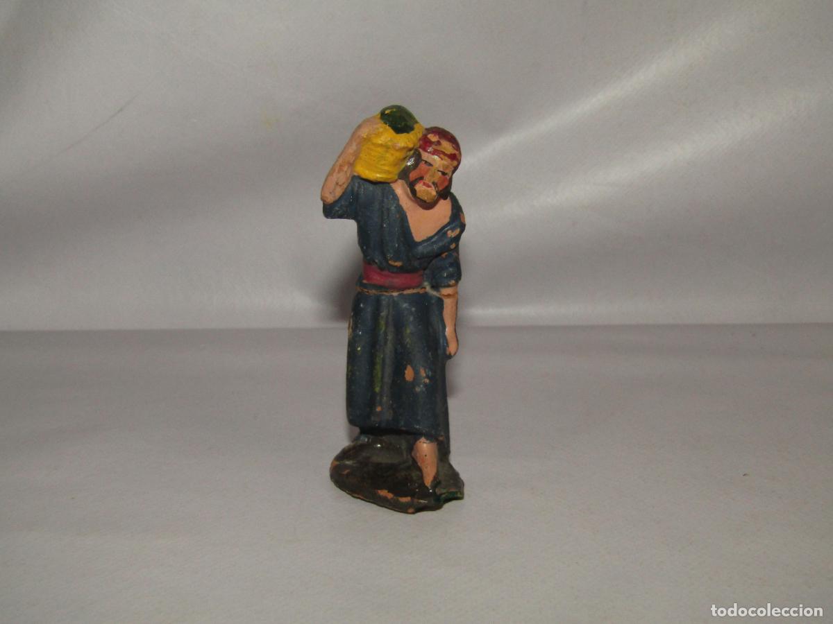 Figuras de Bel&eacute;n: Antigua Figura de Bel&eacute;n en Barro Cocido Terracota