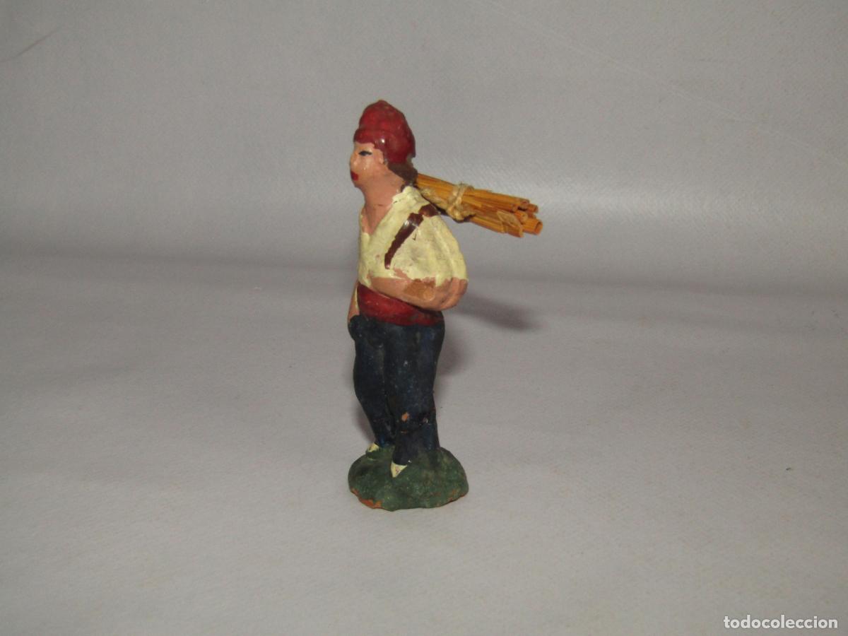 Figuras de Bel&eacute;n: Antigua Figura de Bel&eacute;n en Barro Cocido Terracota