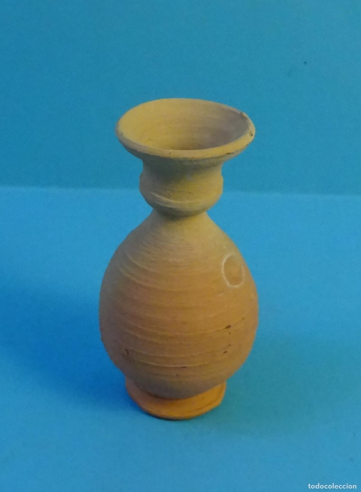 Figuras de Bel&eacute;n: MINIATURA. JARR&Oacute;N &Aacute;NFORA DE TERRACOTA SIN BARNIZAR. ALTURA 6,3 CM