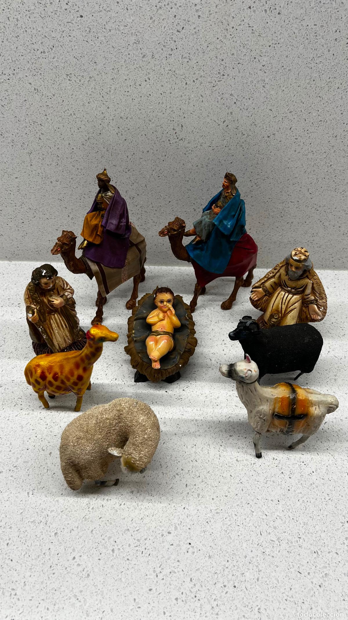 Figuras de Bel&eacute;n: BEL&Eacute;N - PRECIOSO LOTE DE FIGURAS ANTIGUAS DEL BEL&Eacute;N VER FOTOS!