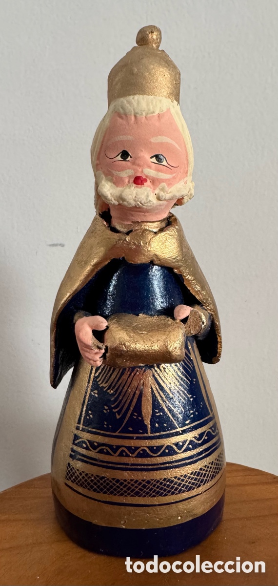 Figuras de Bel&eacute;n: REY MELCHOR BARRO TONALA JALISCO M&Eacute;XICO