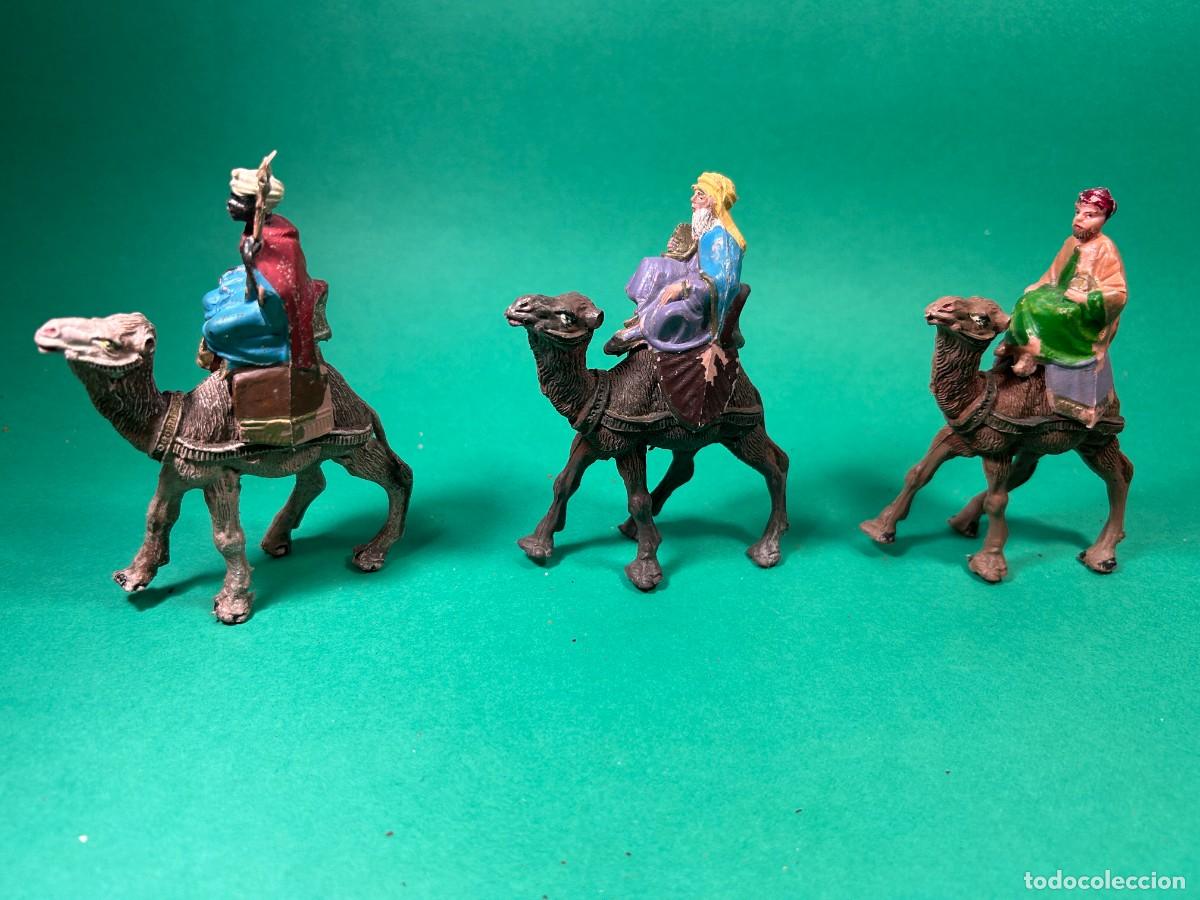 Figuras de Bel&eacute;n: LOTE DE FIGURAS REYES MAGOS DE BELEN DE PLASTICO