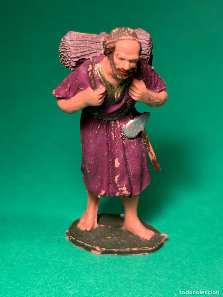 Figuras de Bel&eacute;n: PASTOR CON LE&Ntilde;A FIGURA DE BELEN DE PLASTICO