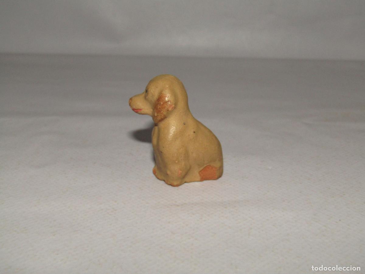 Figuras de Bel&eacute;n: Antiguo Perro Figura de Bel&eacute;n en Barro Cocido Terracota