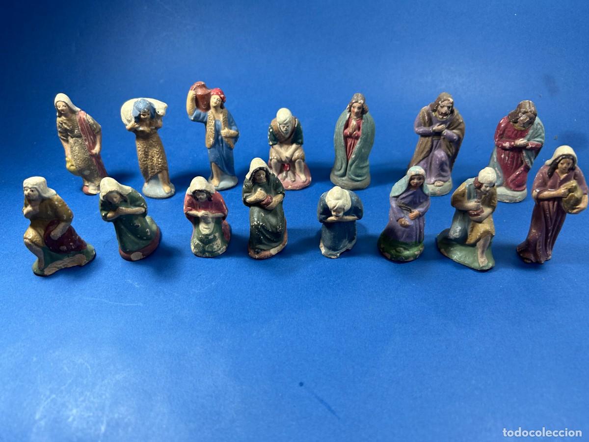 Figuras de Bel&eacute;n: LOTE DE FIGURAS DE BELEN - BARRO COCIDO TERRACOTA - MURCIA