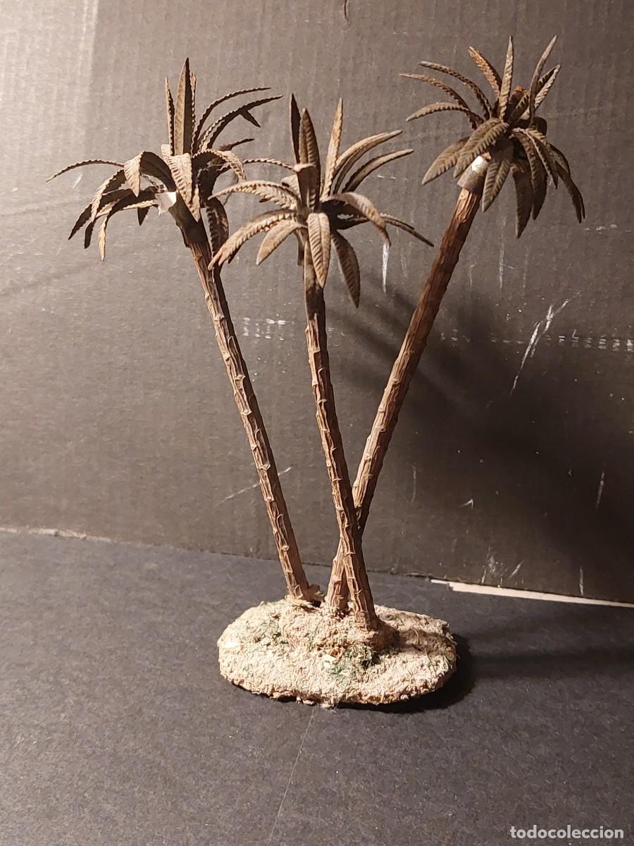Figuras de Bel&eacute;n: TRES PALMERAS DEL TALLER DE FRANCESC BERTRAN (HIJO DE F&Eacute;LIX BERTRAN DE VIDALES) DE BARCELONA A&Ntilde;OS 40