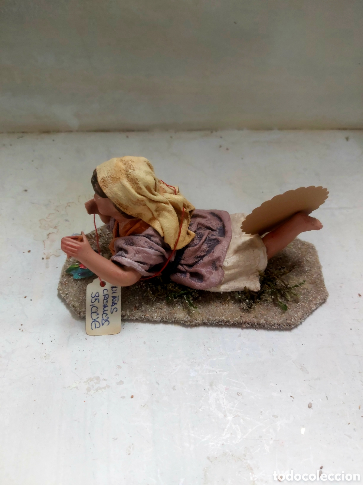 Figuras de Bel&eacute;n: Belenes ni&ntilde;a con cromos.