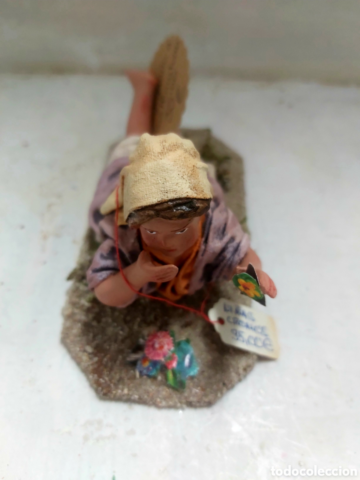 Figuras de Bel&eacute;n: Belenes ni&ntilde;a con cromos. - Foto 2