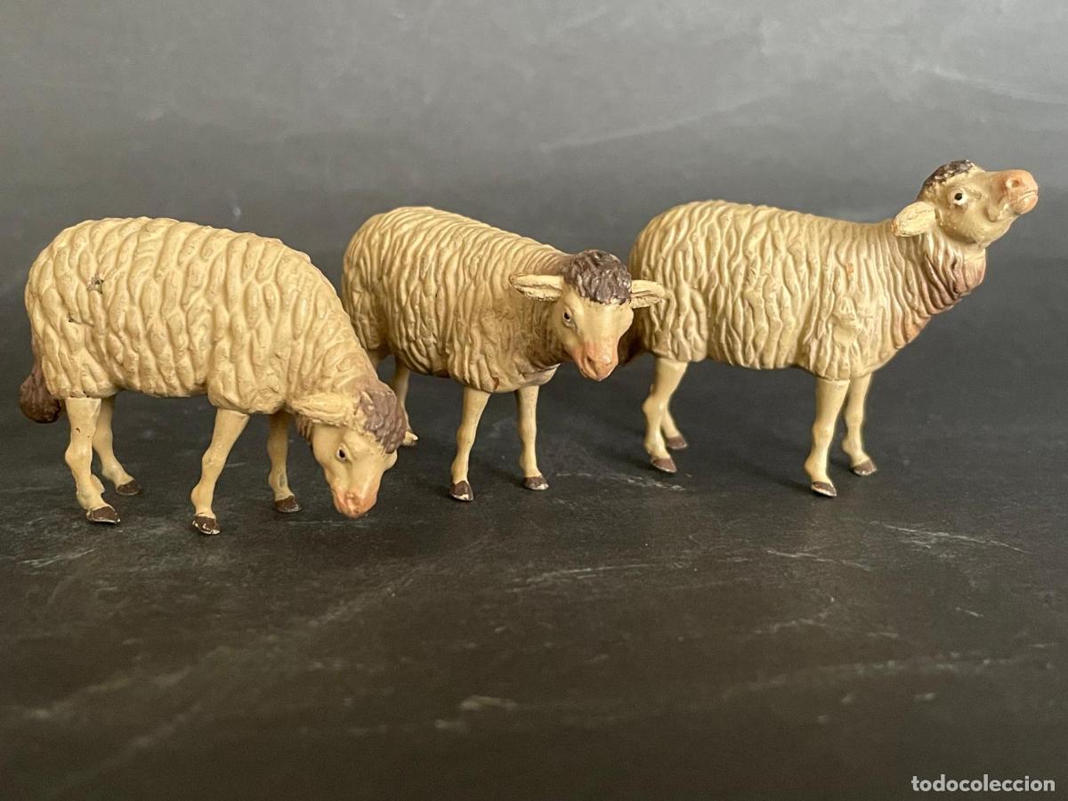 Figurines pour Cr&egrave;ches de No&euml;l: FIGURA DE BELEN O PESSEBRE EN BARRO O TERRACOTA - OVEJAS