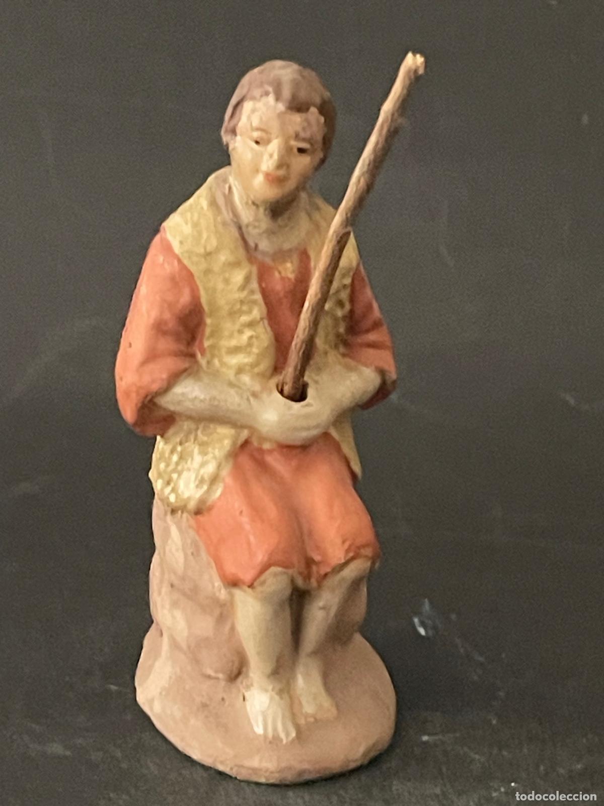 Figuras de Bel&eacute;n: FIGURA DE BELEN O PESSEBRE EN BARRO O TERRACOTA - PERSONAJE - PESCADOR