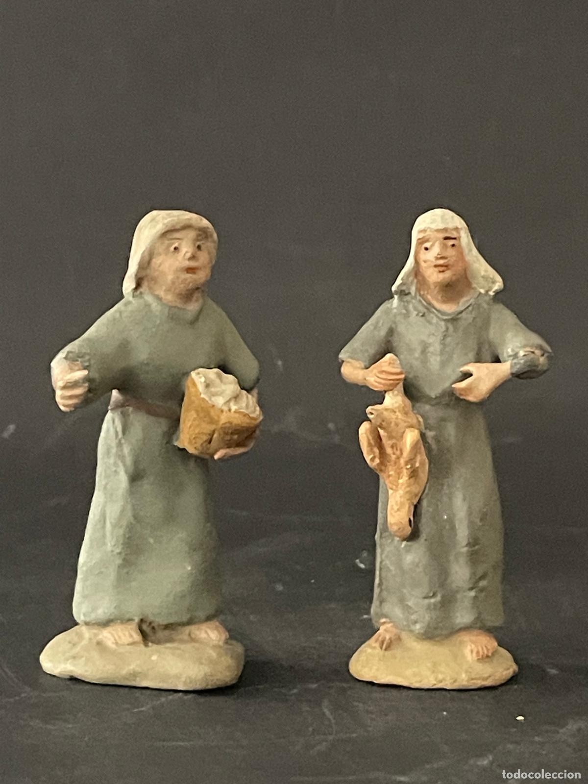 Figuren f&uuml;r Weihnachtskrippen: LOTE DE FIGURAS DE BELEN O PESSEBRE EN BARRO O TERRACOTA - PERSONAJES