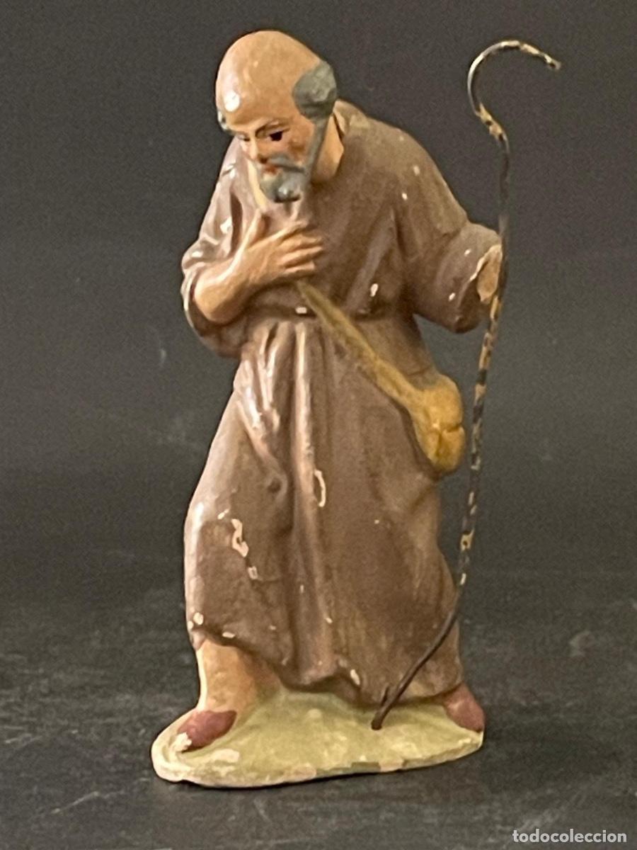 Figuras de Bel&eacute;n: FIGURA DE BELEN O PESSEBRE EN BARRO O TERRACOTA (PEREGRINO CON BASTON)