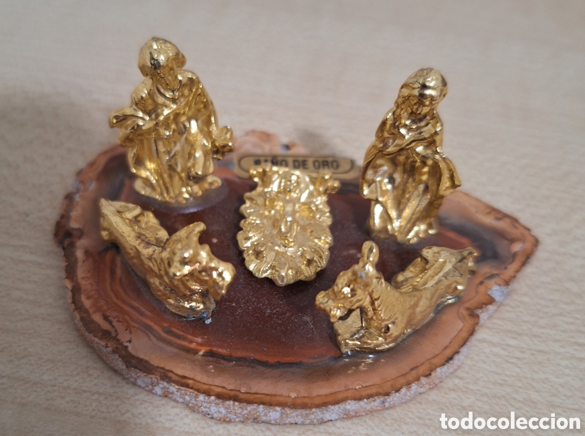 Figuras de Bel&eacute;n: Bel&eacute;n pesebre sobre piedra natural