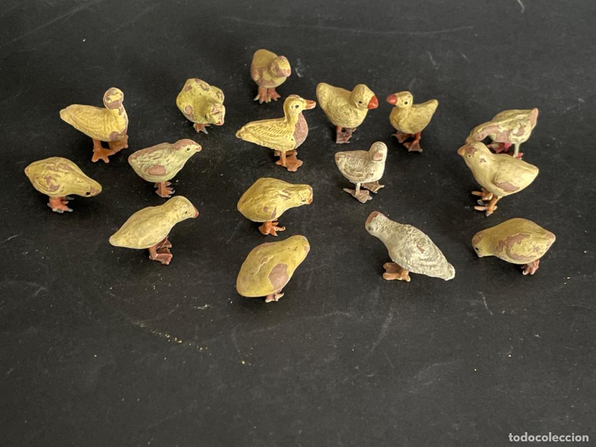 Figuras de Bel&eacute;n: FIGURAS DE BELEN O PESSEBRE EN BARRO O TERRACOTA - LOTE DE PATITOS - POLLITOS