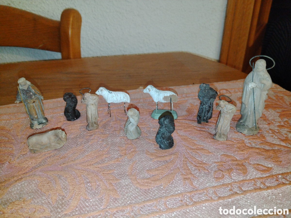 Figuras de Bel&eacute;n: Antiguas figuritas de Bel&eacute;n. Terracota