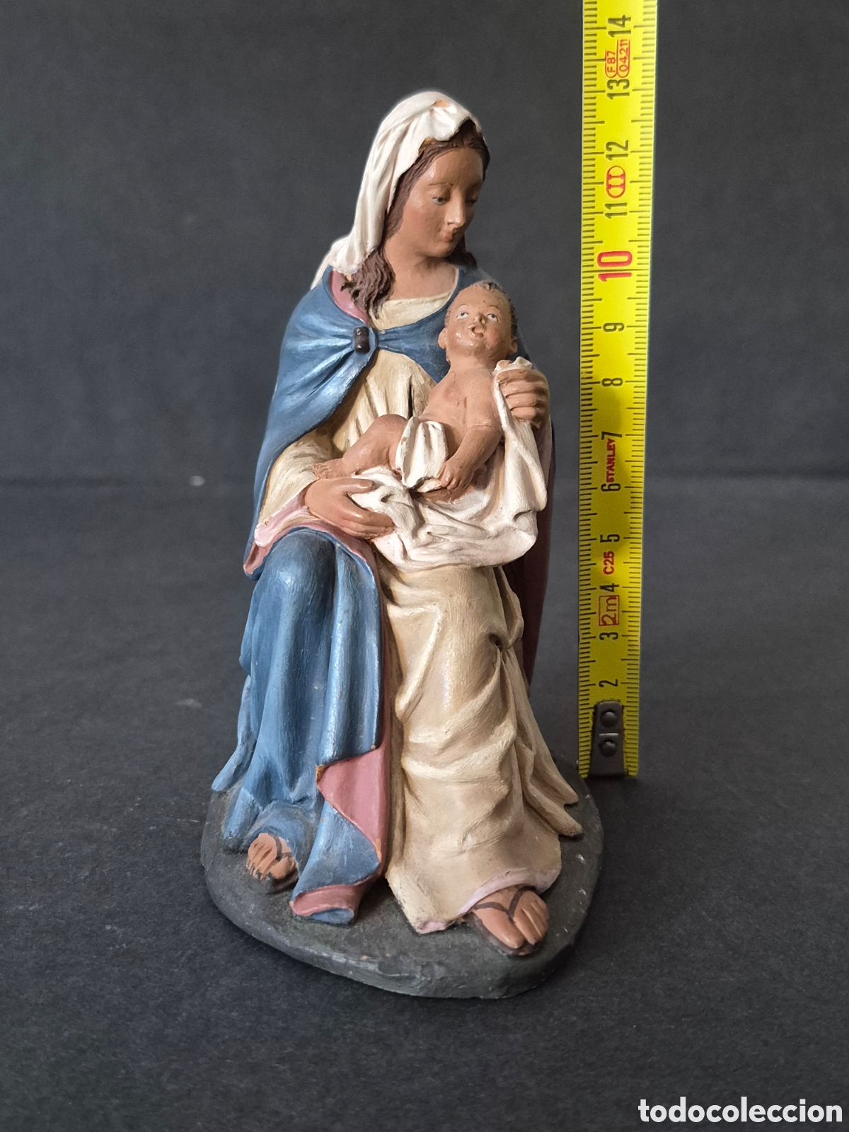 Figurines pour Cr&egrave;ches de No&euml;l: DANIEL URSUEGUIA,VIRGEN CON EL NI&Ntilde;O. TERRACOTA, PESEBRE,BELEN. FIRMADA, DANIEL