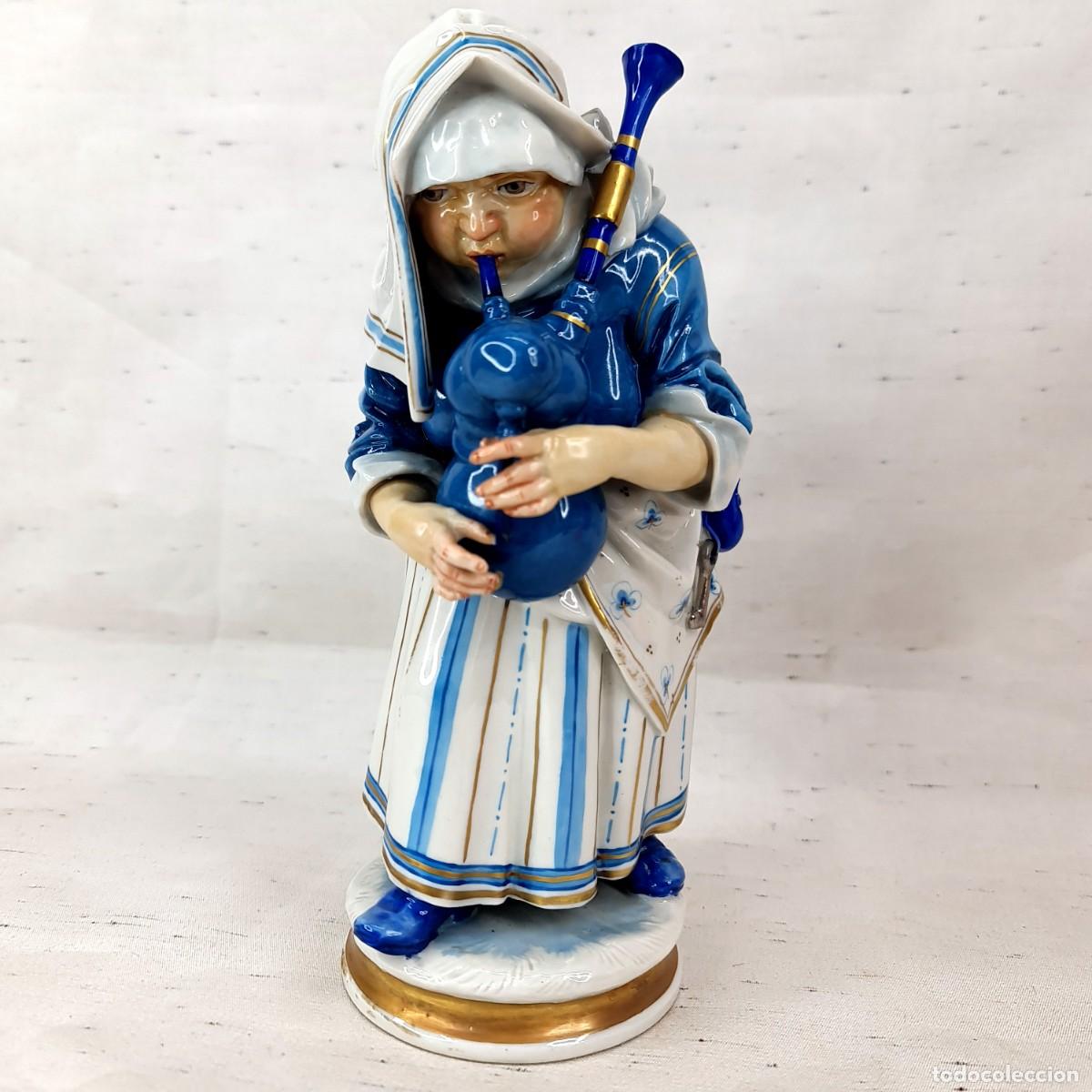 Figuras de Bel&eacute;n: Figura Porcelana Algora - Gaitera - Modelo 8864 - Para Restaurar