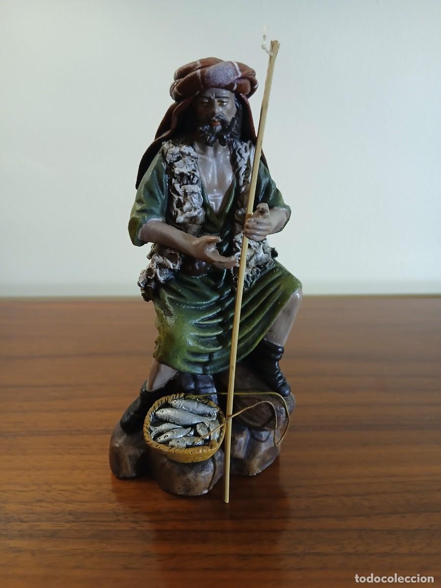 Figuras de Bel&eacute;n: FIGURA DE PESCADOR DE VIUDA DE GAL&Aacute;N