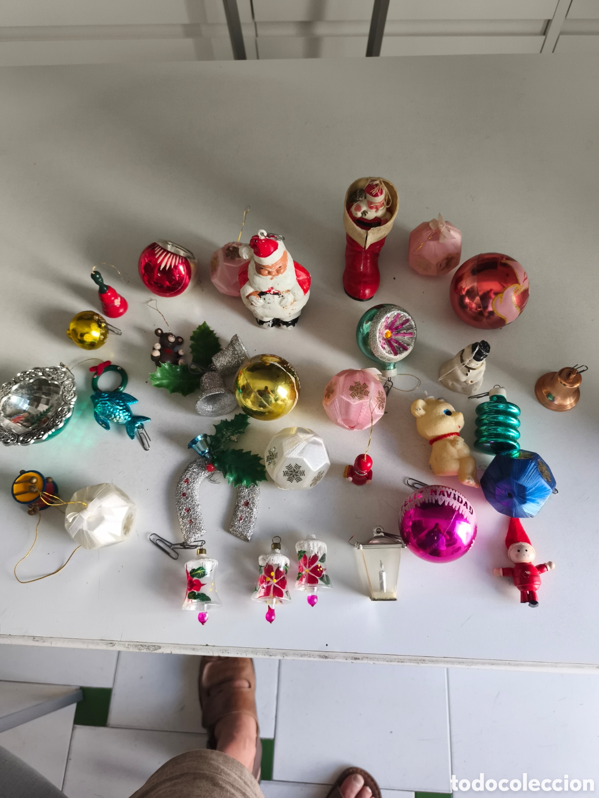 Figuras de Bel&eacute;n: Antiguo lotazo de adornos navide&ntilde;os en buen estado