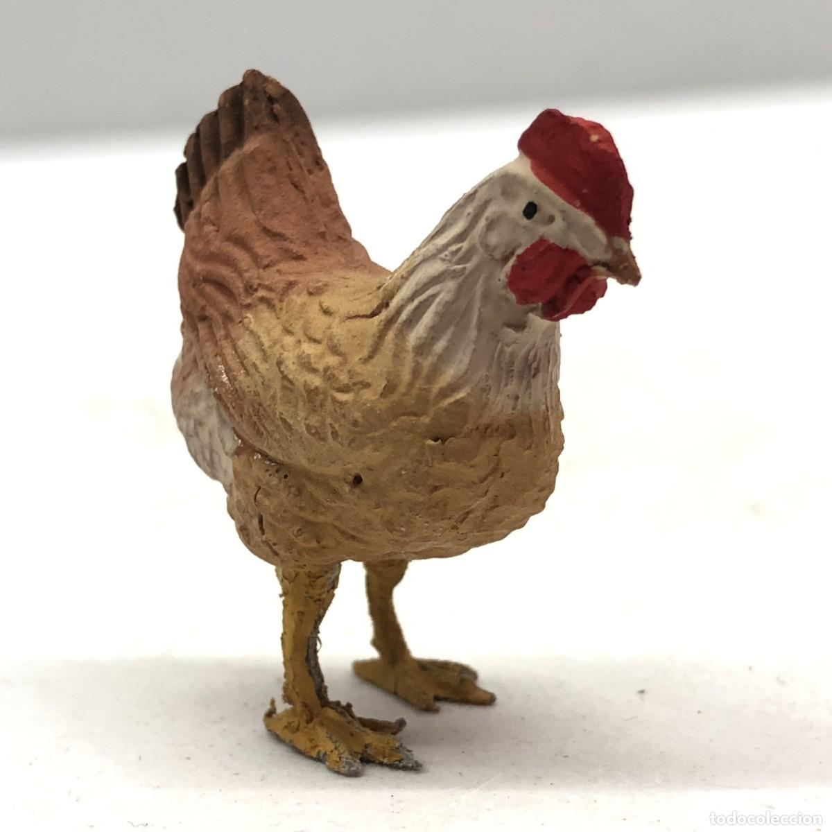 Figuras de Bel&eacute;n: FIGURA DE BEL&Eacute;N - PESSEBRE - HERMANOS CASTELLS BARCELONA - DE BARRO COCIDO - GALLINA - 35 MM / 251