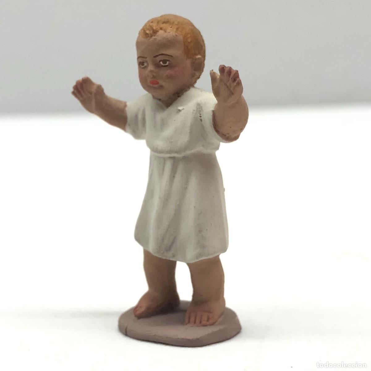 Figuras de Bel&eacute;n: FIGURA DE BEL&Eacute;N - PESSEBRE - HERMANOS CASTELLS BARCELONA - TERRACOTA - NI&Ntilde;O JES&Uacute;S - 45 MM / 267
