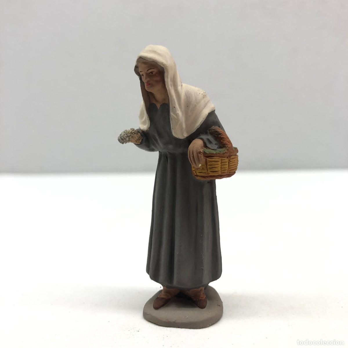 Figuras de Bel&eacute;n: FIGURA DE BEL&Eacute;N - PESSEBRE - HERMANOS CASTELLS BARCELONA - TERRACOTA - ANCIANA PASTORA - 65 MM / 281
