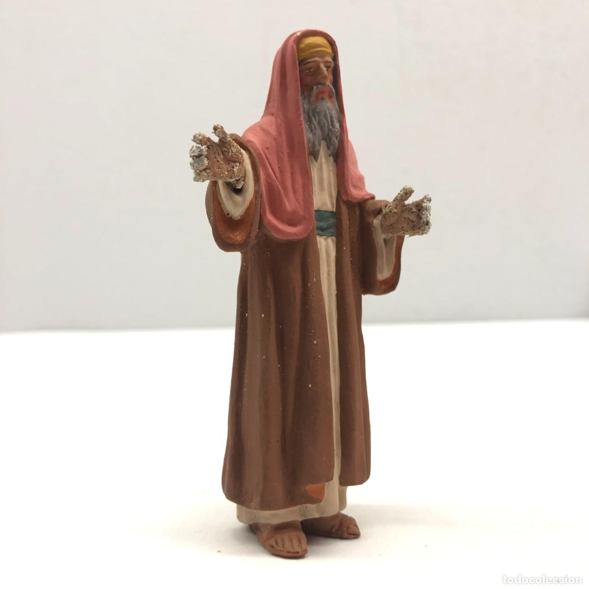 Figuras de Bel&eacute;n: FIGURA DE BEL&Eacute;N - PESSEBRE - HERMANOS CASTELLS BARCELONA - TERRACOTA - ANCIANO - 110 MM / 284