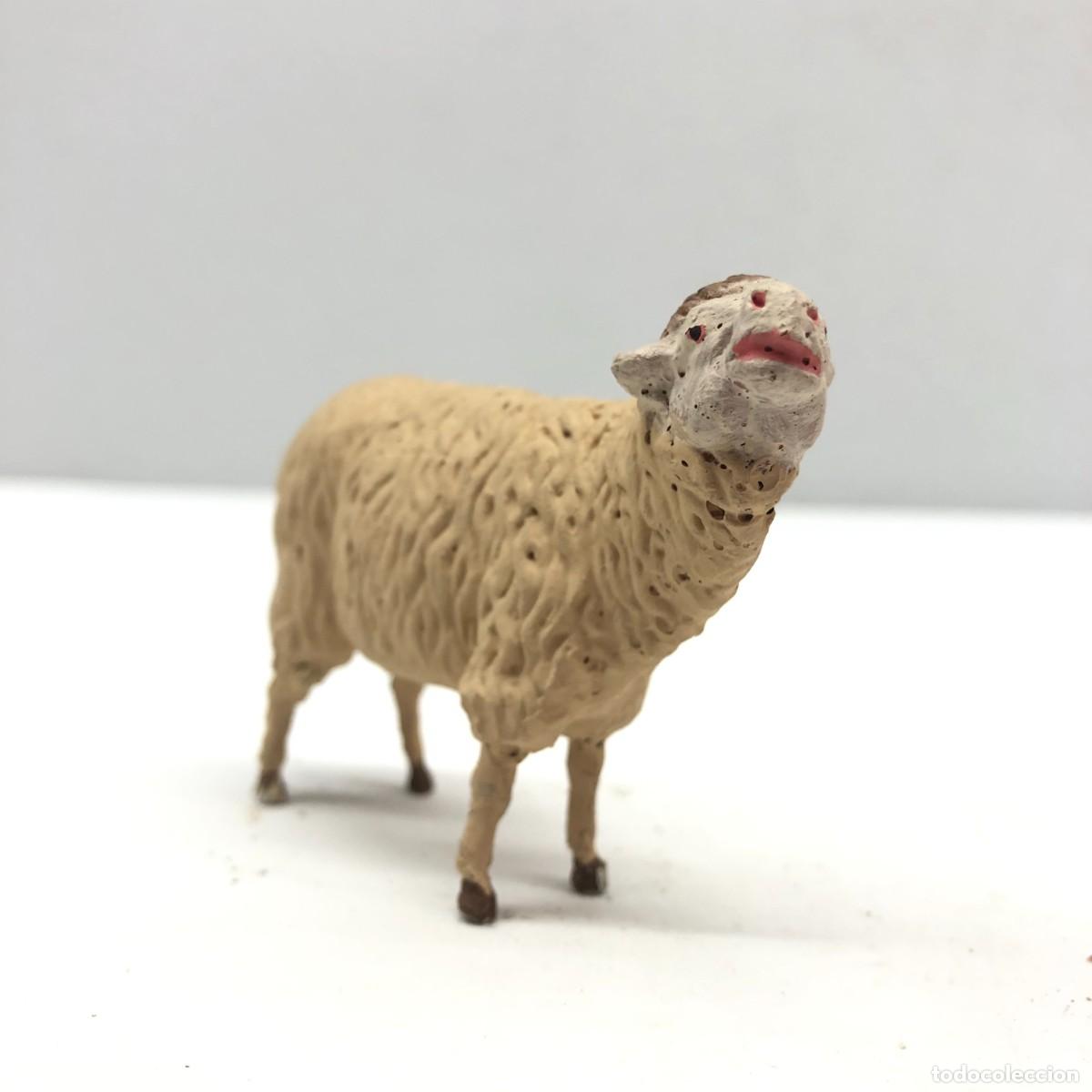 Figuren f&uuml;r Weihnachtskrippen: FIGURA DE BEL&Eacute;N - PESSEBRE - HERMANOS CASTELLS BARCELONA - TERRACOTA - OVEJA - 60 MM / 289