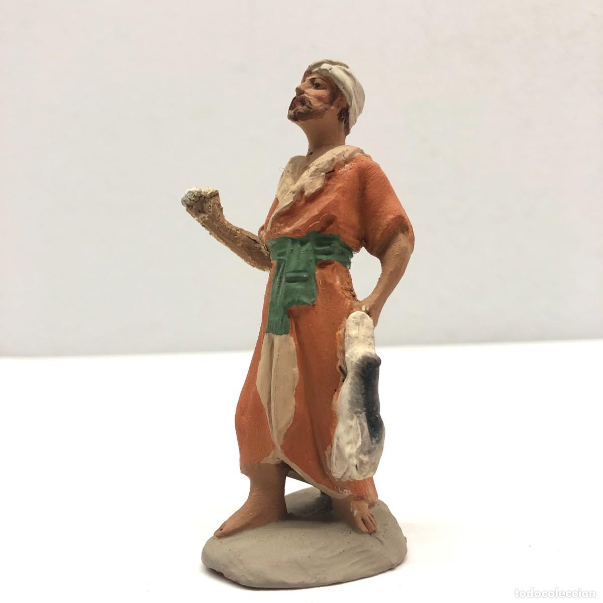 Figuras de Bel&eacute;n: FIGURA DE BEL&Eacute;N - PESSEBRE - HERMANOS CASTELLS BARCELONA - TERRACOTA - PASTOR - 80 MM / 290