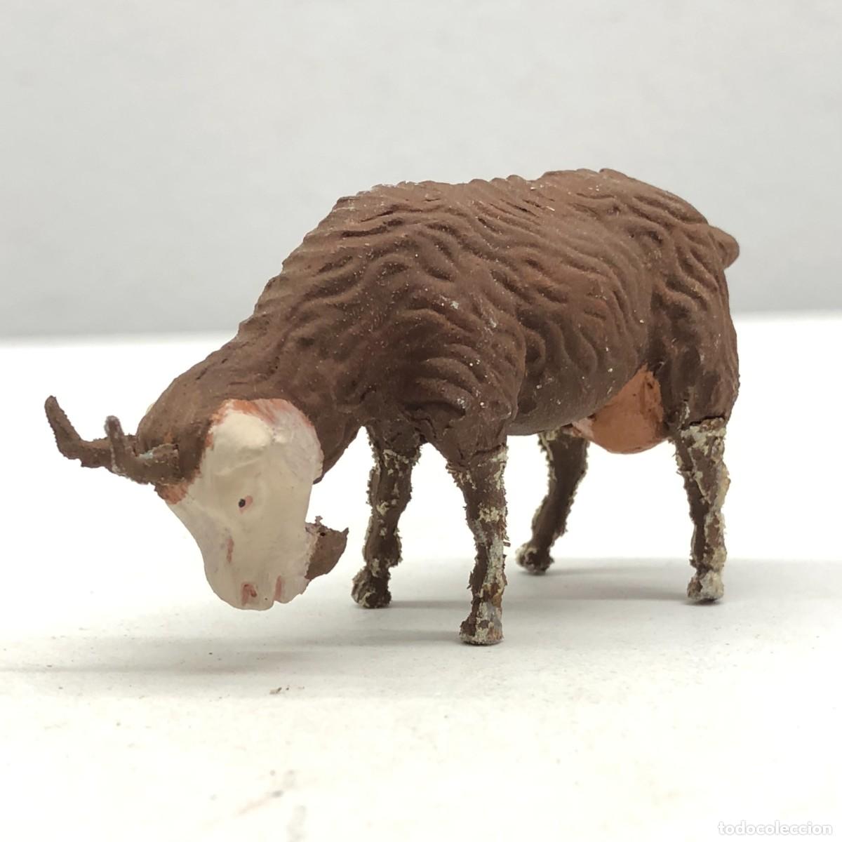 Figuras de Bel&eacute;n: FIGURA DE BEL&Eacute;N - PESSEBRE - HERMANOS CASTELLS BARCELONA - TERRACOTA - CABRA - 40 MM / 338