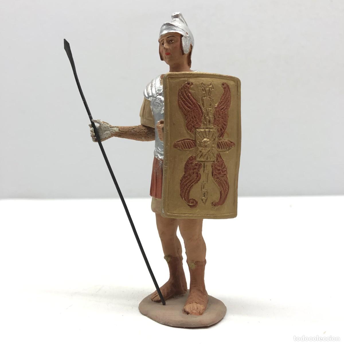 Figuras de Bel&eacute;n: FIGURA DE BEL&Eacute;N - PESSEBRE - HERMANOS CASTELLS BARCELONA - TERRACOTA - SOLDADO ROMANO - 120 MM / 375