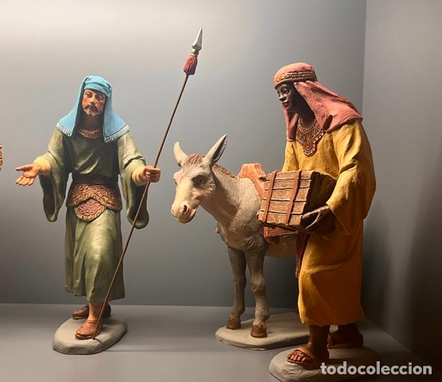 Figuras de Bel&eacute;n: Figuras de Bel&eacute;n. Comerciante con esclavo. Piezas de extraordinaria cualidad.