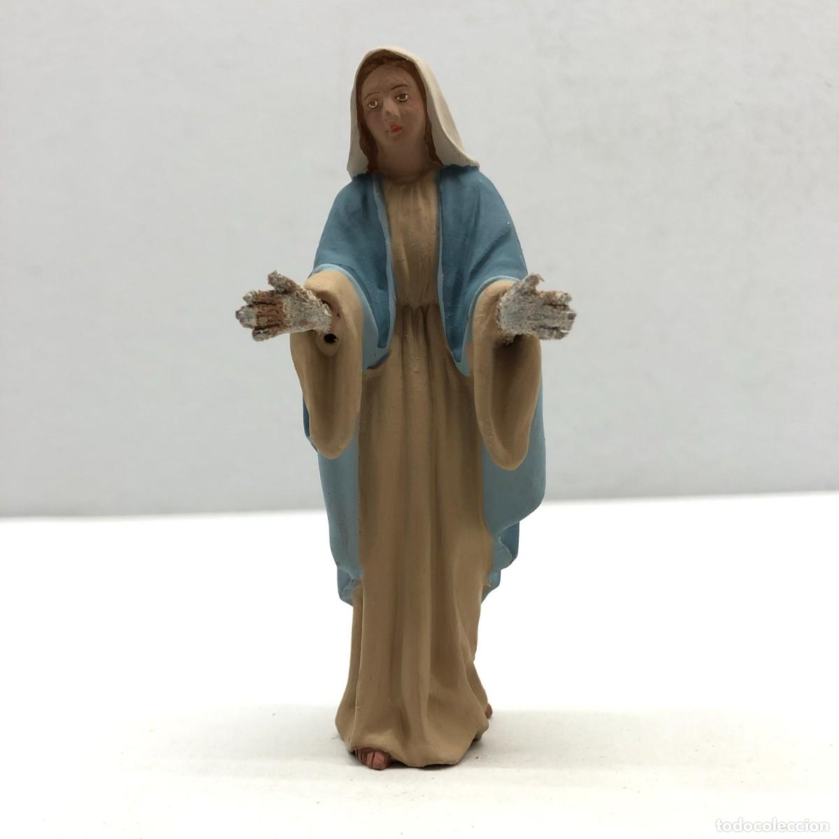 Figuras de Bel&eacute;n: FIGURA DE BEL&Eacute;N - PESSEBRE - HERMANOS CASTELLS BARCELONA - TERRACOTA - VIRGEN MAR&Iacute;A - 10.5 CM / 377