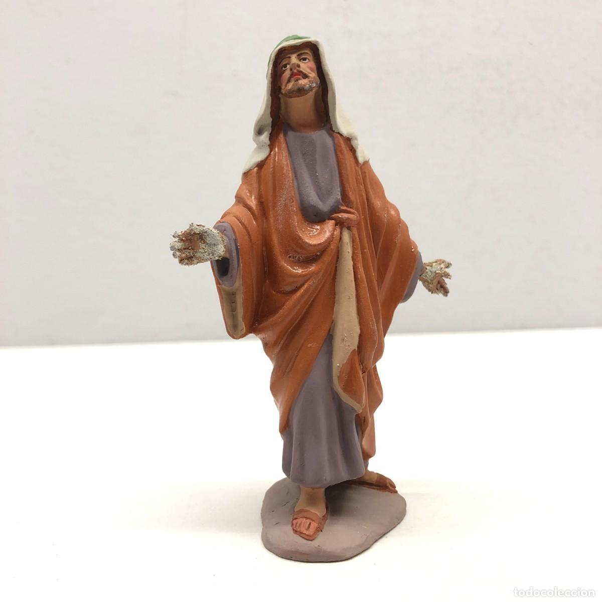 Figuras de Bel&eacute;n: FIGURA DE BEL&Eacute;N - PESSEBRE - HERMANOS CASTELLS BARCELONA - TERRACOTA -CRISTO BODAS CAN&Aacute;- 12 CM / 391