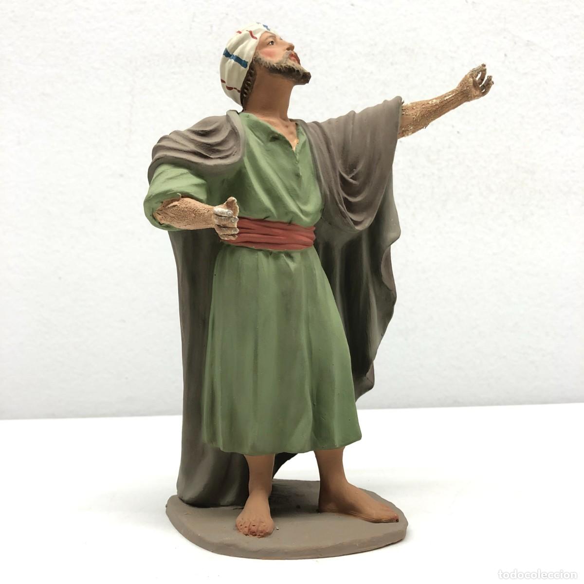 Figuras de Bel&eacute;n: FIGURA DE BEL&Eacute;N - PESSEBRE - HERMANOS CASTELLS BARCELONA - TERRACOTA - PASTOR - 21 X 17 CM / 405