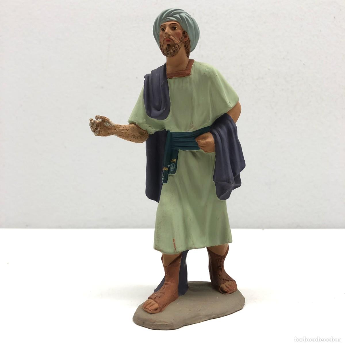 Figuras de Bel&eacute;n: FIGURA DE BEL&Eacute;N - PESSEBRE - HERMANOS CASTELLS BARCELONA - TERRACOTA - PASTOR - 17 CM / 407